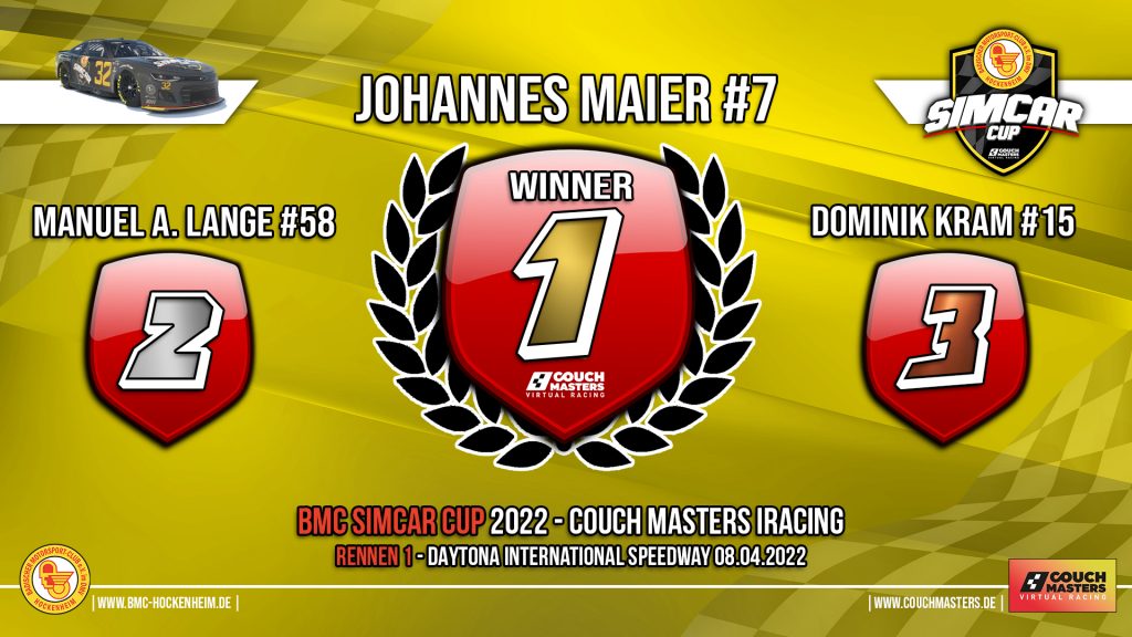 Simcar Cup Winner Podium - Race 1 2022